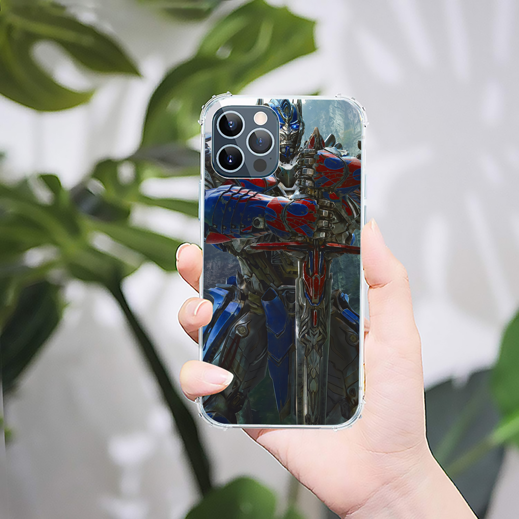 （画像用） Transformers トランスフォーマー 【iPhone 12シリーズ対応】透明スマホケース（クリアソフトケース）